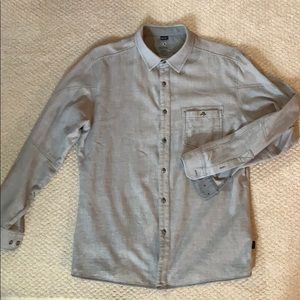 KUHL men’s shirt, light gray. Excellent condition